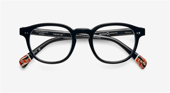 Monture de lunettes Etnia Barcelona CAP ROIG II 50 BKRD - CAP ROIG II 50 BKRD